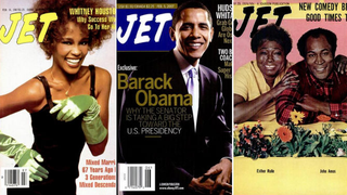 Whitney Houston; Barack Obama; cast of Good Times (courtesy of Jet Magazine)